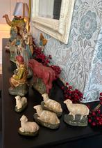 Vintage Kerststal Figuren Set 18-delig, Antiek en Kunst, Ophalen