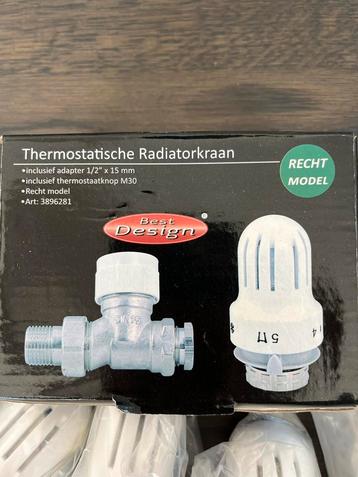 Thermostatische radiatorkraan, 5 stuks, nieuw beschikbaar voor biedingen