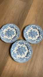 Bordjes blauw/wit bloemen Asiatic Pheasant, Ophalen