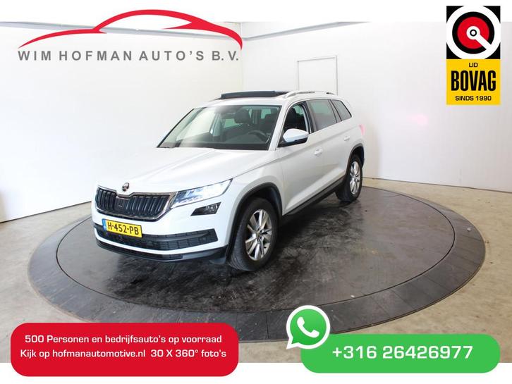 Skoda Kodiaq 1.5 TSI Style 7p. Pano Trekh Cam Mem stoelen El, Auto's, Skoda, Bedrijf, Te koop, Kodiaq, ABS, Achteruitrijcamera