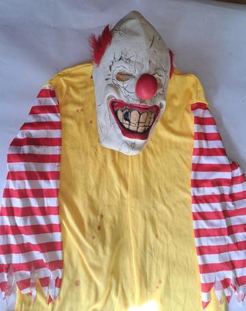 Killer clown outfit - Volwassen maat , voor lengte tot 178cm beschikbaar voor biedingen