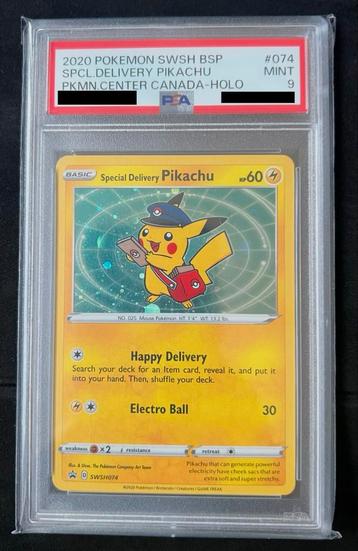 2020 Pikachu Special Delivery PSA 9 beschikbaar voor biedingen