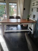 Landelijke eettafel, Huis en Inrichting, Gebruikt, 200 cm of meer, Ophalen of Verzenden, 25 tot 50 cm