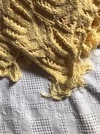 Heerlijke warme gele gebreide deken130x150, Gebruikt, Ophalen of Verzenden