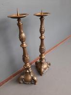2 Altaar/kerk kandelaars, Antiek en Kunst, Antiek | Kandelaars, Ophalen of Verzenden, Koper of Brons