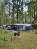 schapennet hondenafrastering met 2 deuren en extra palen., Ophalen of Verzenden, Zo goed als nieuw, 20 meter of meer, Gaas
