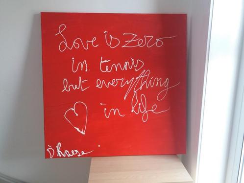 Schilderij Hannes D'Haese Love is Zero, Antiek en Kunst, Kunst | Schilderijen | Modern, Verzenden