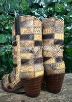 super gave vintage Patchwork python Sendra laars maat 38, Kleding | Dames, Schoenen, Sendra, Bruin, Lage of Enkellaarzen, Ophalen of Verzenden