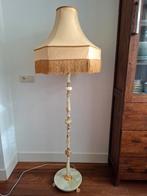 Onyx Marmeren Vloerlamp met Vintage Kap - Zeer Goed!, Ophalen, Zo goed als nieuw, 150 tot 200 cm, Vintage
