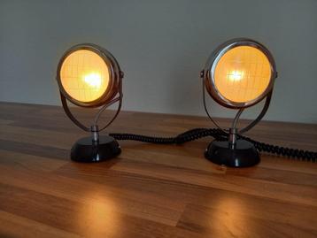 Unieke set van 2 dimbare "Koplampen" voor aan de wand. beschikbaar voor biedingen