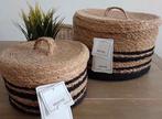 Nieuw 🌿 H&M Home 🌿 Grote manden met deksel, Japandi, Huis en Inrichting, Woonaccessoires | Schalen en Manden, Overige materialen
