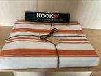 Schort en of tafelkleed oranje beige streep, Huis en Inrichting, Keuken | Textiel, Ophalen of Verzenden, Oranje, Schort