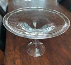 Glazen decoratie schaal op voet - Ø 36 cm, Huis en Inrichting, Woonaccessoires | Schalen en Manden, Ophalen, Schaal, Rond, Glas