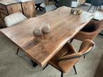 Magazijn leegverkoop boomstamtafel mangohout matrix zwart, Nieuw, Ophalen of Verzenden, Info@wkhome.nl, Argonweg 20 Amersfoort