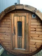 Barrelsauna 240 x 197 I Thermowood I 2023 opruiming, Complete sauna, Zo goed als nieuw, Ophalen, Fins of Traditioneel