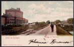 Harlingen - Station met Plantsoen    1903, Ophalen of Verzenden, Voor 1920, Gelopen, Friesland