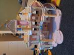 Veel playmobil prinsessen kasteel herenhuis dierentuin feeën, Ophalen, Gebruikt