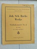 Violinkonzert 2 JS Bach BWV 1042, Gebruikt, Klassiek, Ophalen of Verzenden, Viool of Altviool