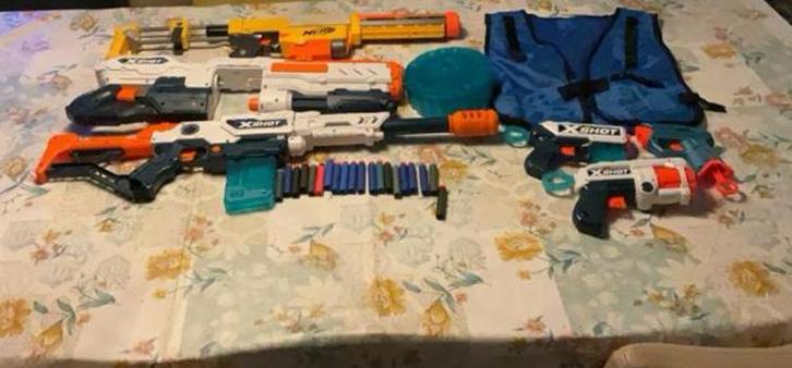 Nerfs en Xshot pistolen, Kinderen en Baby's, Speelgoed | Buiten | Actiespeelgoed, Zo goed als nieuw, Ophalen