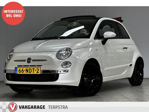Fiat 500C 1.2 Lounge/ Parelmoer wit!/ Elek. Kap!/ 4-Cilinder, Auto's, Fiat, Bedrijf, Te koop, 500C, ABS, Airbags, Airconditioning