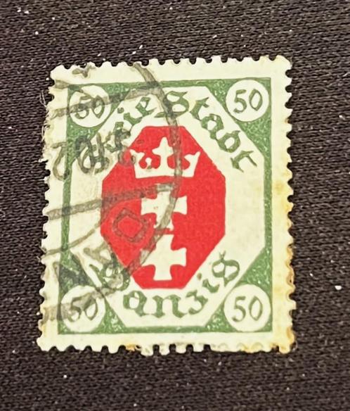 Duitsland 1921 Freimarken Wapen Danzig Mi 80 gebruikt, Postzegels en Munten, Postzegels | Europa | Duitsland, Gestempeld, Overige periodes