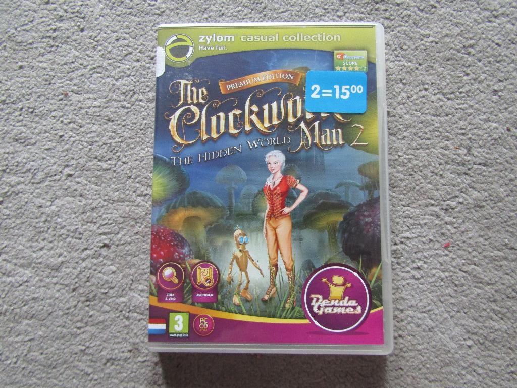Cd-rom spel: The Clockwork man 2 - Denda games, Puzzel en Educatief, Gebruikt, 1 speler, Ophalen of Verzenden