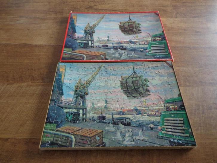 Antieke puzzels van Daf Uitvoering 6 strepen, Antiek en Kunst, Antiek | Speelgoed, Ophalen of Verzenden