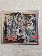 Fred Sieger van Zevenaar gemengde techniek, Antiek en Kunst, Kunst | Schilderijen | Abstract, Ophalen