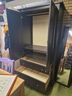 IKEA HEMNES kledingkast | Zwartbruin | 110 x 61,5 x 197 cm, Ophalen, Gebruikt, 100 tot 150 cm, Ikea
