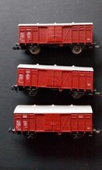 Trix roodbruine goederenwagons, Ophalen of Verzenden, Gelijkstroom, Trix