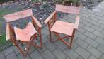 Vintage regisseurs stoeltjes, Tuin en Terras, Tuinstoelen, Ophalen, Gebruikt, Hout
