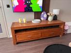 Tv kast echt teak hout, Ophalen, 150 tot 200 cm, Zo goed als nieuw, Minder dan 100 cm
