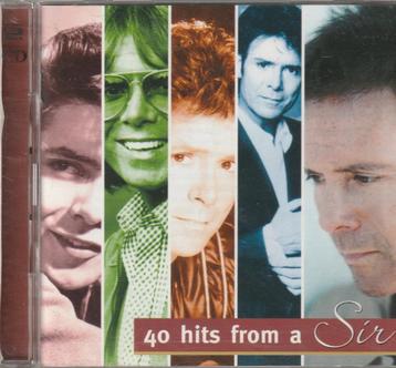 Cliff Richard 40 hits from a SIR  ( 2 cd set ) beschikbaar voor biedingen