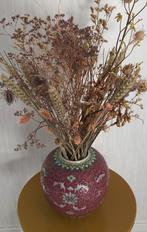 Grote Chinese gemberpot met droogbloemen, Ophalen, Zo goed als nieuw