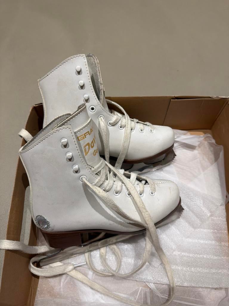 Graf Davos Gold Kunstschaatsen Maat 33, Ophalen of Verzenden, Gebruikt, Kunstschaatsen, Overige merken