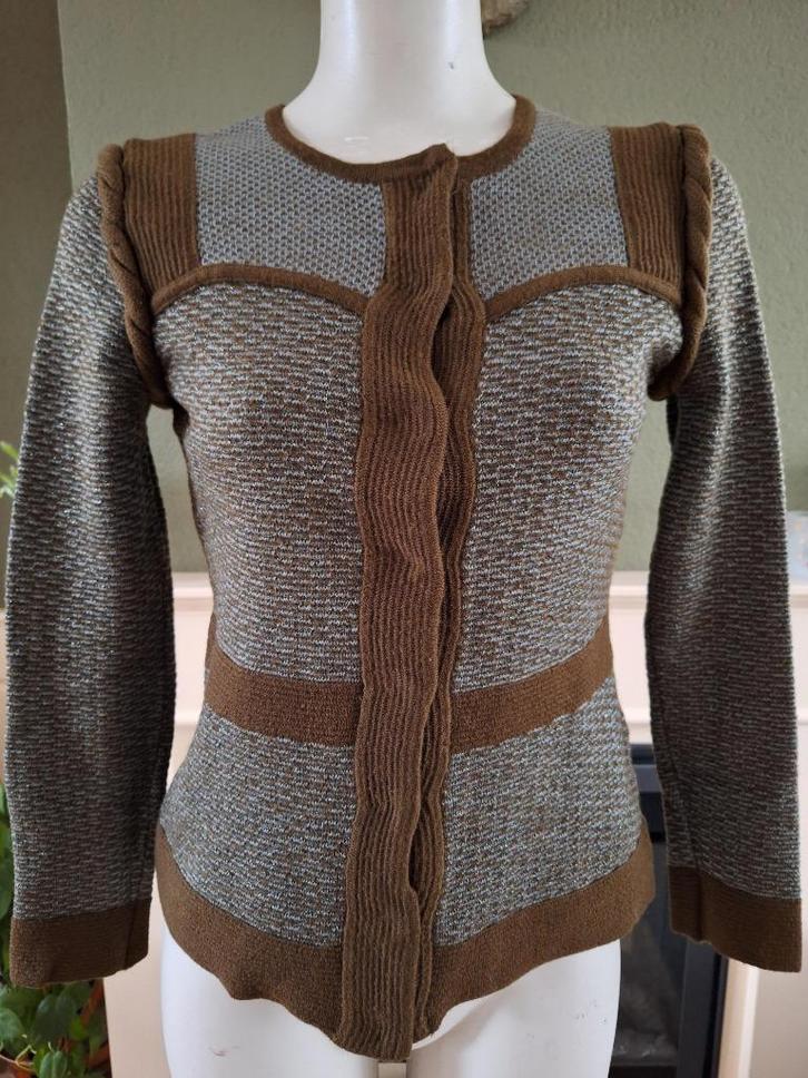 Kami organic collection groen grijs blazer vest S 36 zgan, Kleding | Dames, Truien en Vesten, Zo goed als nieuw, Maat 36 (S), Groen