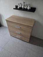 Ladekast met 3 lades eiken kleur, Huis en Inrichting, Kasten | Ladekasten, Ophalen, 50 tot 100 cm, Zo goed als nieuw, 3 of 4 laden