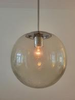 Vintage rookglazen globe van Doria Leuchten, Gebruikt, Ophalen of Verzenden, Glas, Nvt