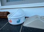 Hamster/konijnen/cavia - drinkfles, huisjes en eetbakje, Ophalen, Zo goed als nieuw
