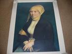 Reproductie Hans Holbein portret van een jonge vrouw, Huis en Inrichting, Woonaccessoires | Schilderijen, Tekeningen en Foto's