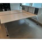 Vitra dubbelzijdig design bureau met 2 schuifdeurkastjes op=, Huis en Inrichting, Bureaus, Vitra, In hoogte verstelbaar, Ophalen of Verzenden