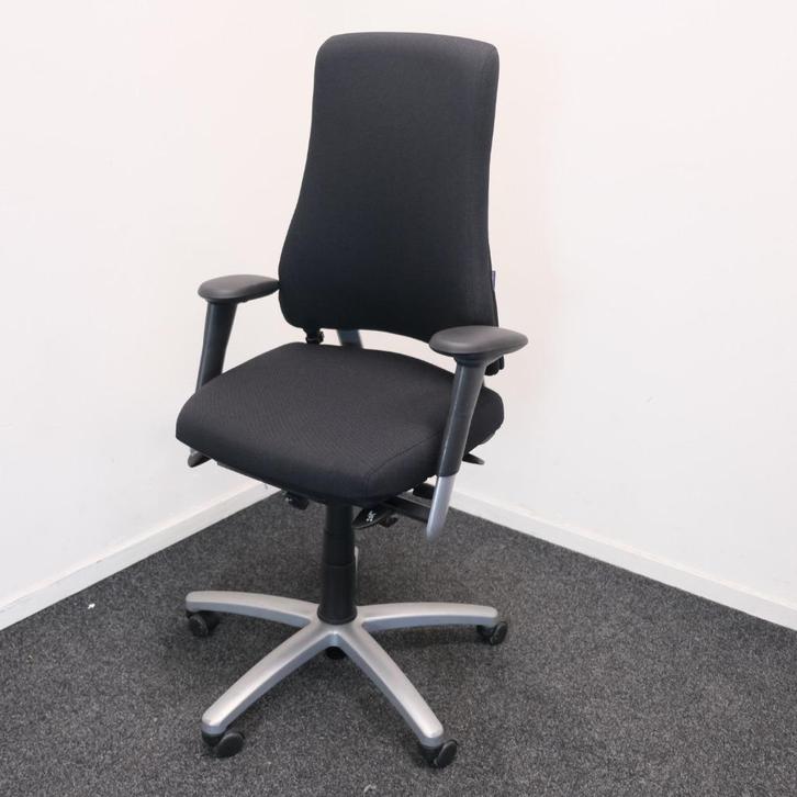 BMA Axia Pro Max, Bureaustoel, Zwart gestoffeerd , Hoge rug, Huis en Inrichting, Bureaustoelen, Gebruikt, Bureaustoel, Zwart, Ophalen of Verzenden