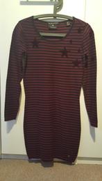 Maison scotch jurkje gestreept met sterren, Zo goed als nieuw, Maat 34 (XS) of kleiner, Boven de knie, Rood