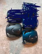 Sym Fiddle II Kappenset Voorkap Grijs Zwart Blauw, Fietsen en Brommers, Brommeronderdelen | Scooters, Ophalen of Verzenden, Gebruikt