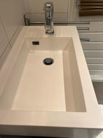 Mooi badkamermeubel met wastafel en spiegel met lampjes, Ophalen, Gebruikt, 50 tot 100 cm, Minder dan 100 cm