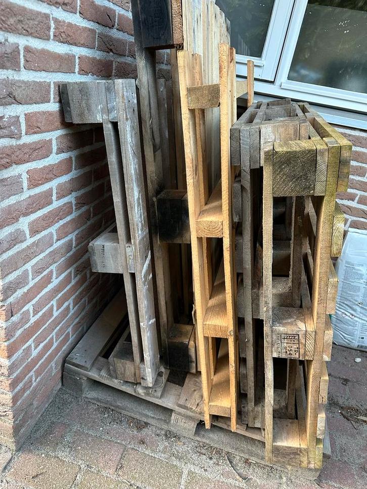 Gratis Houten Pallets , hobby brandhout, Doe-het-zelf en Verbouw, Platen en Panelen, Gebruikt, Hout, Minder dan 20 mm, Ophalen