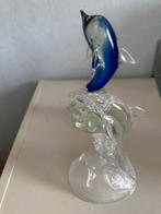 Glazen Dolfijnen Set, Antiek en Kunst, Antiek | Glas en Kristal, Ophalen of Verzenden