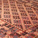Antiek vintage bohemian vloerkleed tapijt kelim 290x198, Gebruikt, Ophalen of Verzenden, Overige kleuren