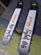 2 stihl zaagbladen nieuw met  nieuwe  kettings, Ophalen, Nieuw, Stihl