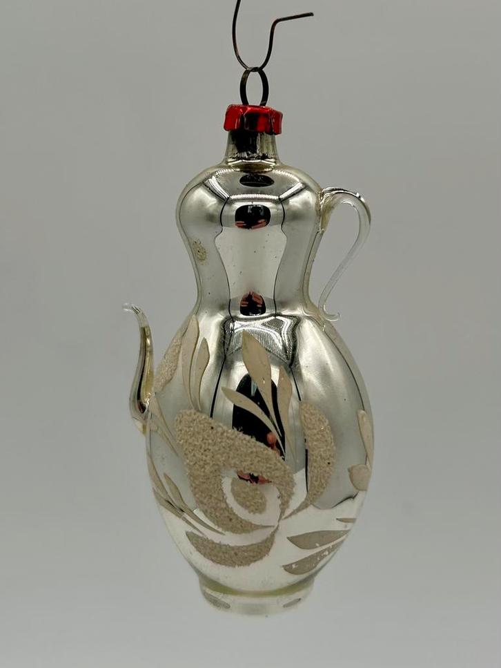 Oude kerstbal koffiepot koffiekan theepot, Diversen, Kerst, Gebruikt, Ophalen of Verzenden